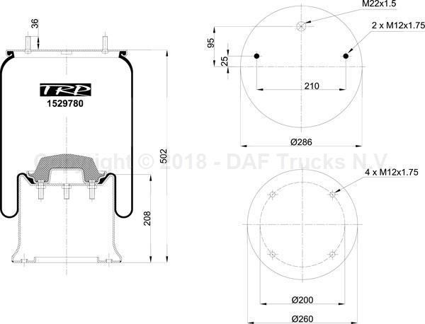 TRP e-Store | Air suspension bellow complete